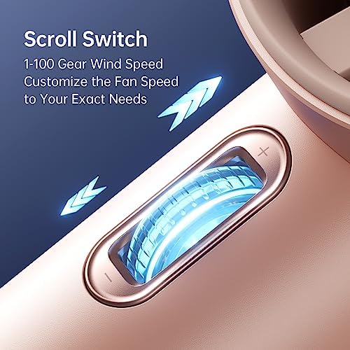 JISULIFE Handheld Fan Pro1S - Next-Gen Airflow: Up to 12H Runtime