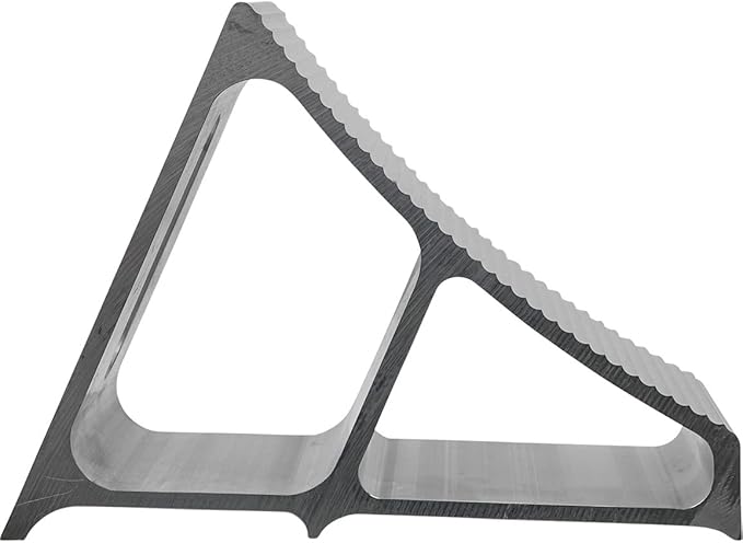 Buyers Products WC7118A Aluminum Wheel Chock with Ribbed Slope, 6 x 8.75 x 5.86 Inch, Added Security for Chocking Semi Trailers and Trucks, Ideal for Snow and Ice Conditions