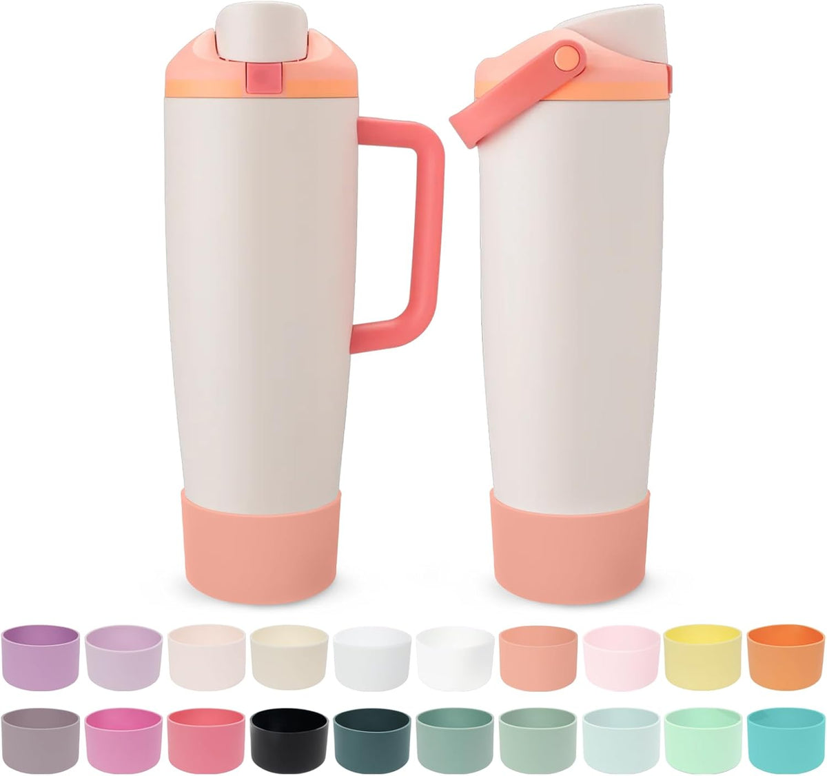 Owala Silicone Boot - Non-Slip, Scratch-Resistant Stability Enhancer for 30oz & 40oz Bottles | 18 Colors Available (Sparkling Sherbet)