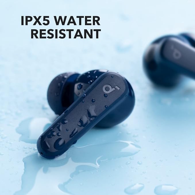 Soundcore by Anker P20i True Wireless Earbuds, with Big Bass, 30H Playtime | Bluetooth 5.3, Water-Resistant, 2 Mics for AI Clear Calls, 22 Preset EQs, Customization via App