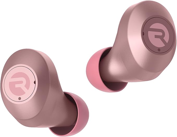 Raycon Everyday Bluetooth Wireless Earbuds with Microphone - Active Noise Cancelling, Sweat & Water-Resistant Earphones, Ear Buds Wireless Bluetooth Up to 32 Hours Playtime (Rose Gold)