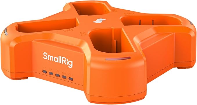 SmallRig 4-Slot Charger for Canon LP-E6NH Battery, PD 60W Fast Charge, LED