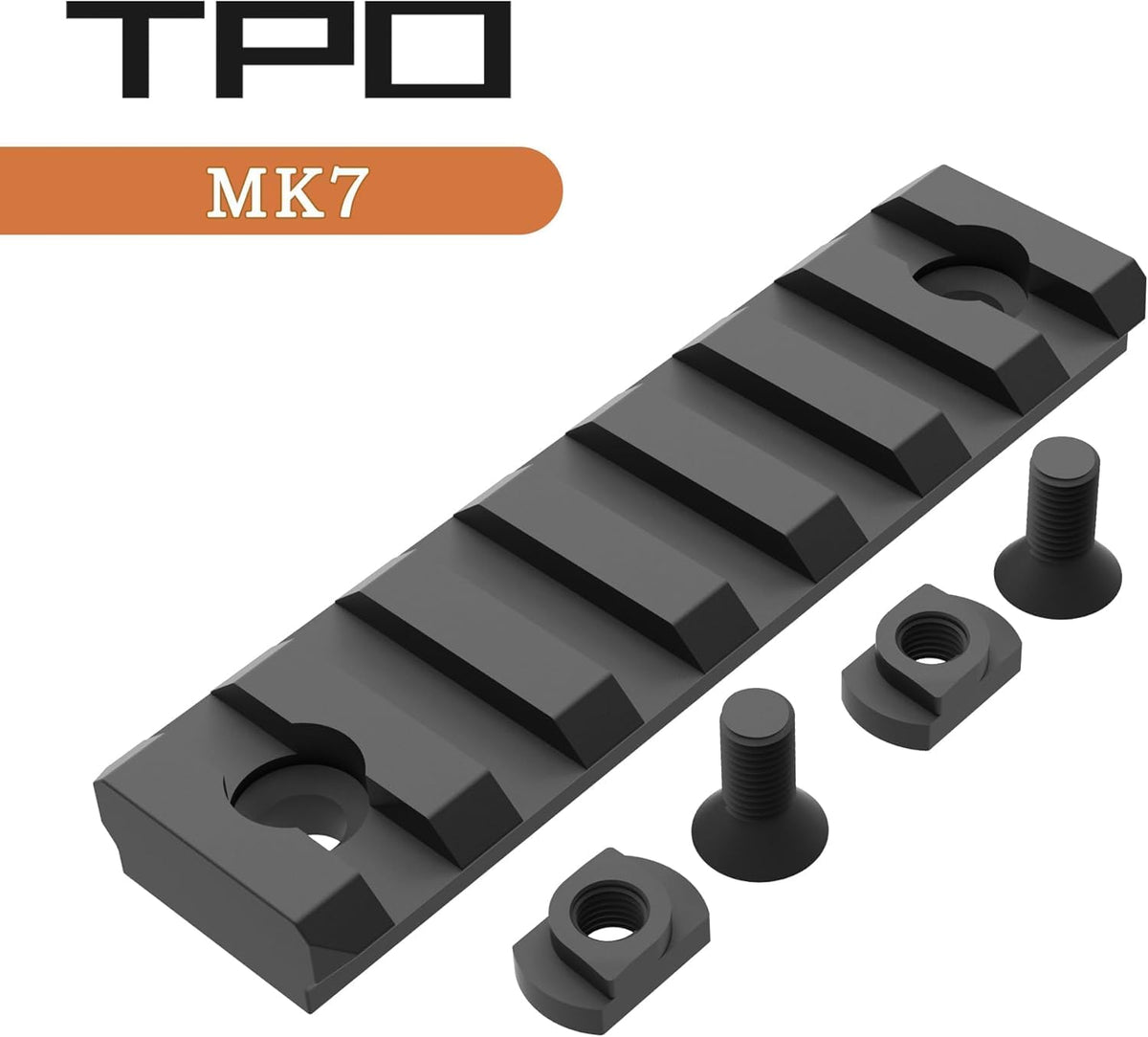 TPO Aluminum Mlok Picatinny Rail Mount - Includes T-Nuts, Screws & Hex Wrench for Easy Installation