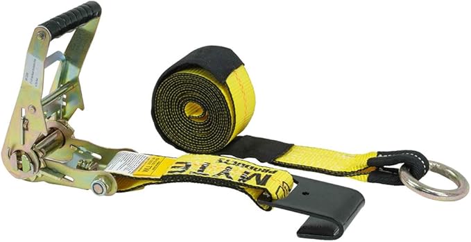 Mytee Products 2" x14' Lasso Ratchet Strap Flat Hook Wheel Net Auto Tow Towing Tie Down