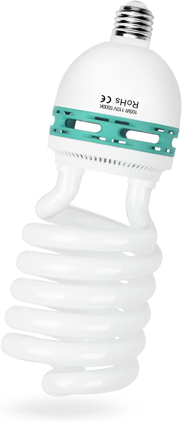 EMART Full Spectrum Light Bulb, 105W Spiral CFL 5500k Daylight