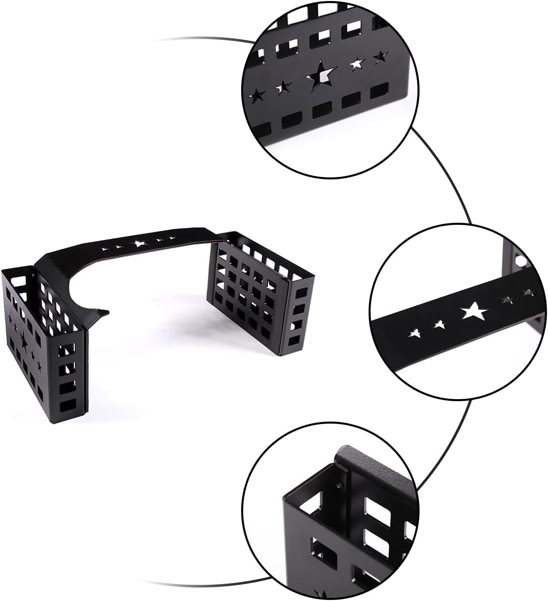 Car Center Console Shifter Storage Box Compatible with Toyot@ FJ Cruiser 2007-2021 Aluminum Alloy Center Console Gear Shift Organizer Tray Storage Box Basket Interior Accessories