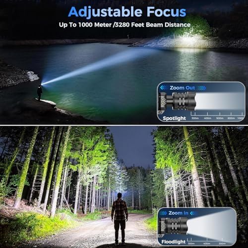 Curtsod Rechargeable LED Headlamp 2-Pack - 99000 Lumens Super Bright with Motion Sensor & 90° Rotation - Waterproof Headlight for Camping, Hiking, Running - 3 Light Modes