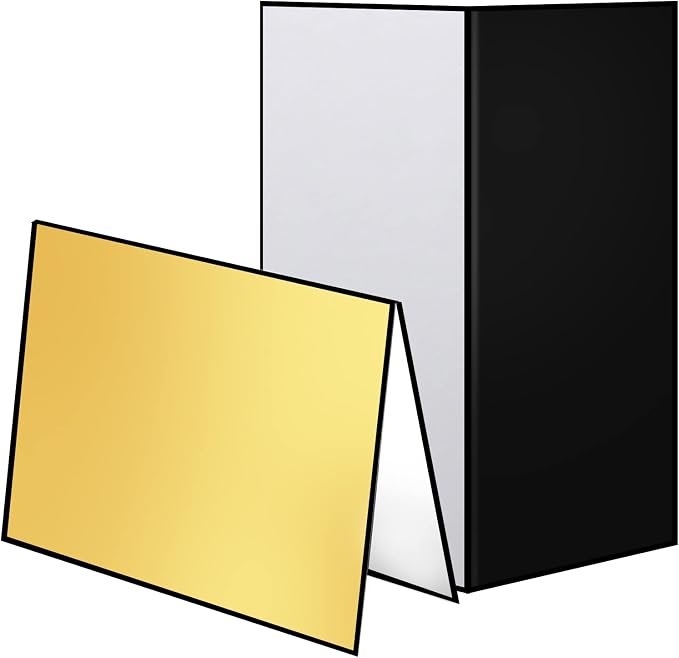Meking 17x12 Inch 3 in 1 Light Reflector Photography Cardboard, Studio Foldable