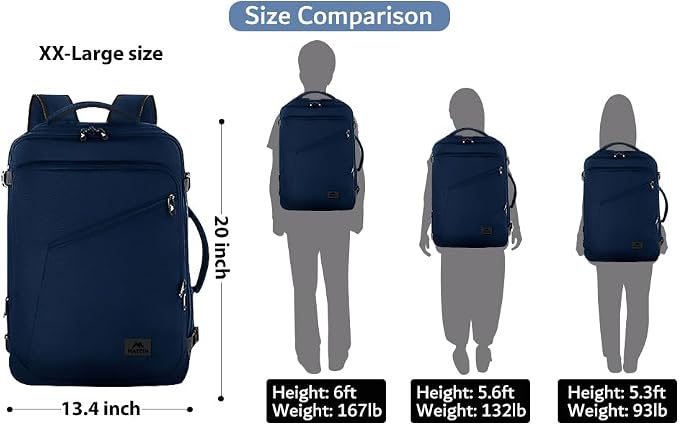 MATEIN Extra Large Mens Travel Backpack Carry on, Expandable Traveling Backpack