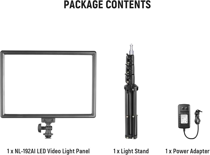 NEEWER 13" LED Video Light Panel, Studio Lighting Kit