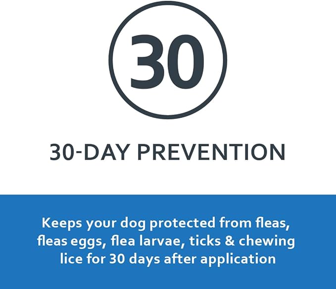 Sentry Fiproguard for Dogs, Flea and Tick Prevention for Dogs (89-132 Pounds), Includes 3 Month Supply of Topical Flea Treatments