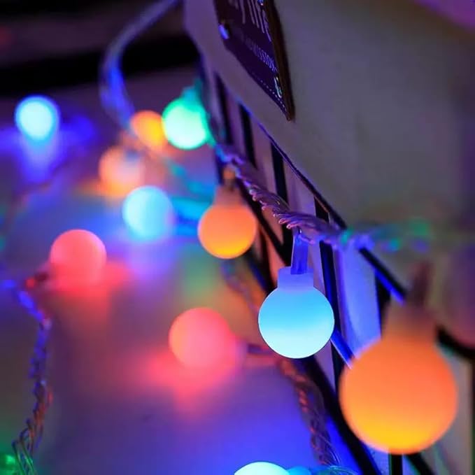 100LED Connectable String Lights Indoor Outdoor for Bedroom, 33ft Multicolor Fairy Lights with Remote & Timer, Plug in 8 Modes Waterproof Globe Hanging Twinkle Light for Room Classroom Wedding Decor