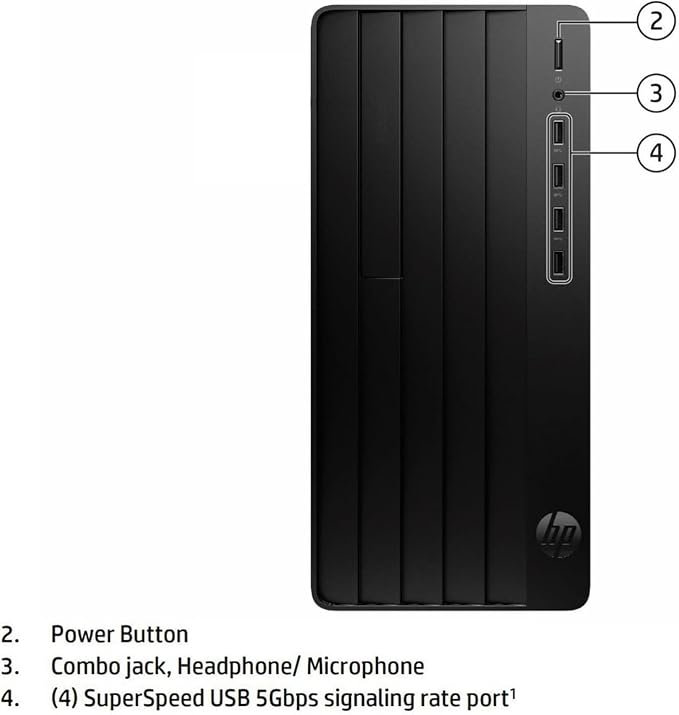 HP Desktop 2026 Tower, Intel Quad-Core Processor, 8GB RAM, 256GB PCIe SSD | WiFi Adapter, VGA, RJ-45, HDMI, Keyboard and Mouse, Windows 11 Home for Home Student & Business
