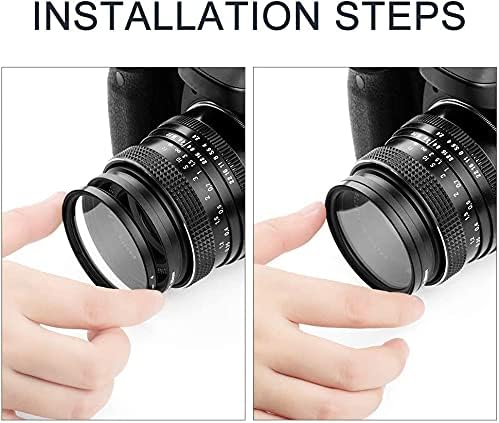 Sedremm Compatible with 67mm Star Filter 3 Pieces Starburst Lens Filter Canon
