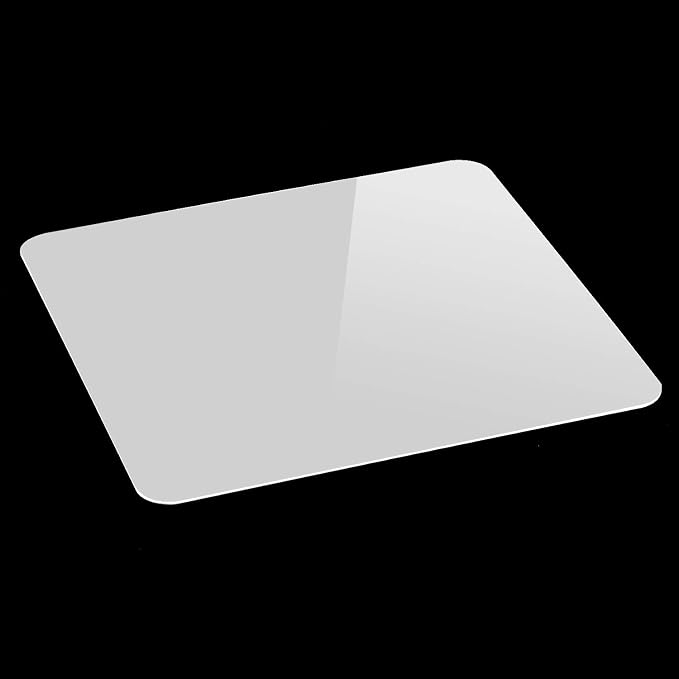 KINJOEK 2 PCS 30x30cm 12 x 12 Inch Acrylic White Reflective Display Table Riser