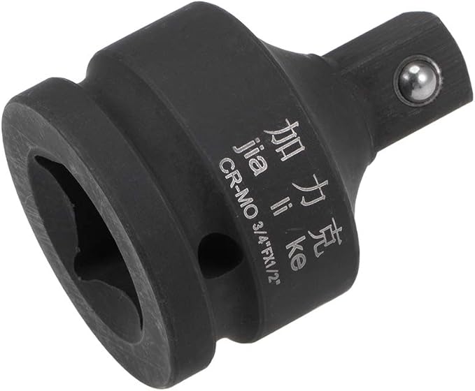 uxcell 3/4" Drive (Female) x 1/2" (Male) Impact Socket Reducer for Use with Air Impact Wrenches, Breaker Bars, Ratchets, CR-MO Steel