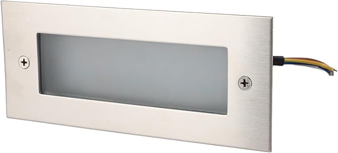 LED Step Light, Step Light, Aluminum Alloy Stair Wall Light 500lm 85 to 265V for Indoor Outdoor Use, 3000K Warm White Light, IP65 Rated, Long Lifespan