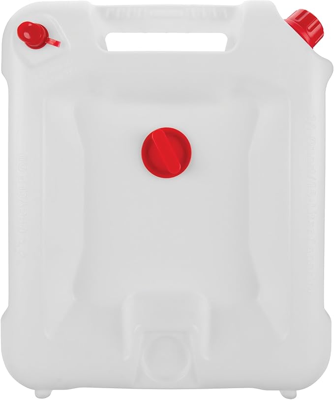 Performance Tool W4080 16-Qt. Clear View Oil Drain Container - Carrying Handle, Automotive Catch Pan, Fluid Transport Jug, Oil Change, Radiator Flush, Automotive Repair - White
