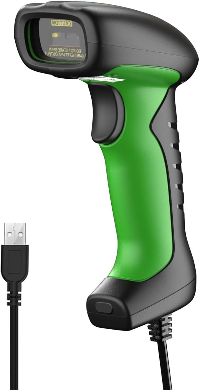 NETUM Industrial Wired QR Barcode Scanner, Hands Free 2D 1D Bar Code Reader