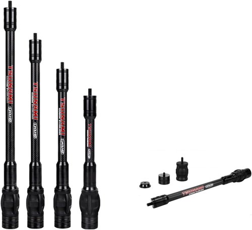 LWANO Archery Compound Bow Stabilizer - Adjustable Vibration Reduction Bar | 6-12 Inch, Lightweight Carbon Fiber