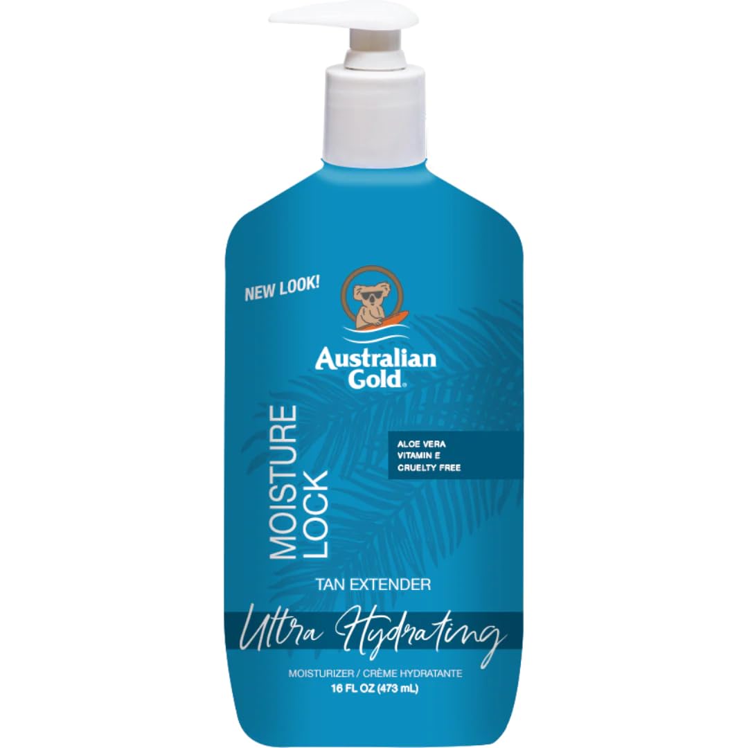 Australian Gold Moist Lock Tan Extender 16 Ounce Pump (473Ml) (Pack Of 2)