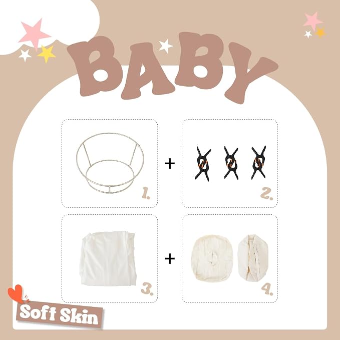Kate Newborn Photography Props Stainless Steel Stand Set