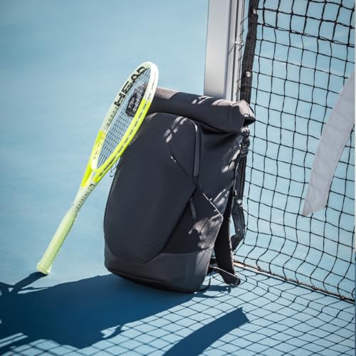 HEAD Pro X Racqpack Tennis Backpack - Holds 3 Racquets, CCT+ Climate Control Compartment, Laptop Sleeve, Rolltop Design, Recycled PET Sustainable Sports & Travel Bag