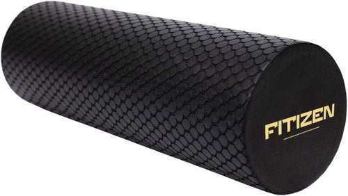 Fitizen Foam Roller - Deep Tissue Muscle Massage for Back Pain Relief | Ideal for Home Gym & Yoga
