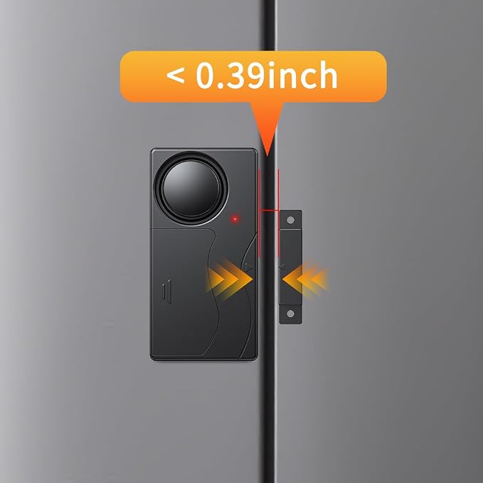 WSDCAM 110dB Door Alarm with Remote, Wireless Anti-Theft When Opened, Door