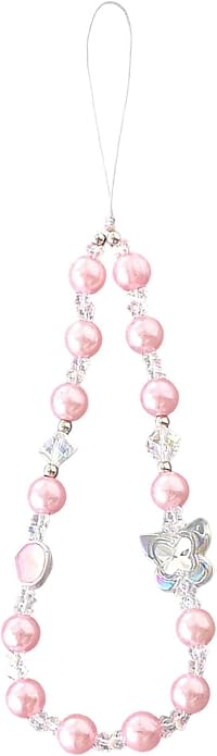 Beaded Phone Charm Lanyard Strap Girly Style Fixed Beads Pearl Lanyards