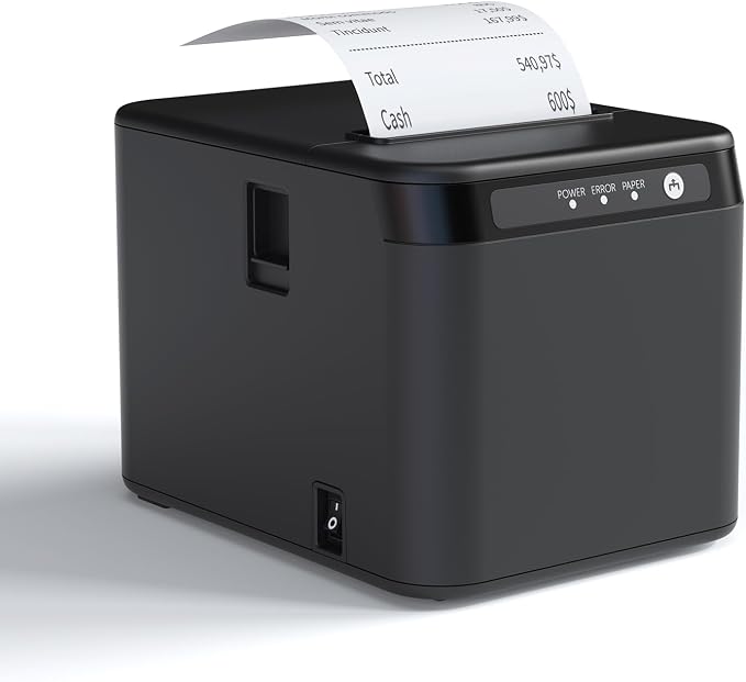 BISOFICE 80mm Receipt Printer ESC/POS Thermal Printer Desktop Direct Print