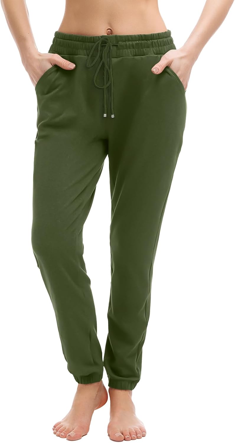 Walifrey Women's Joggers - Comfortable Drawstring Sweatpants with Pockets for Gym & Lounging