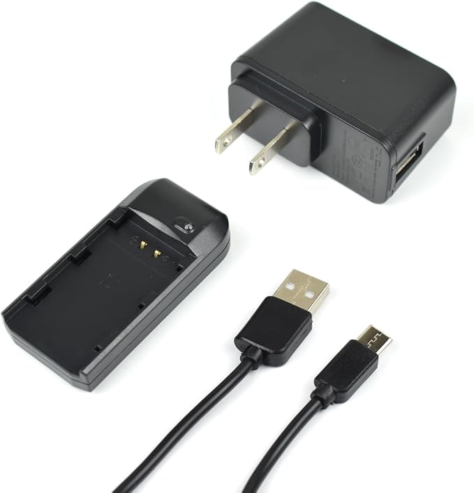 NP-FV5 Battery Charger with Charging Plug and USB Cable