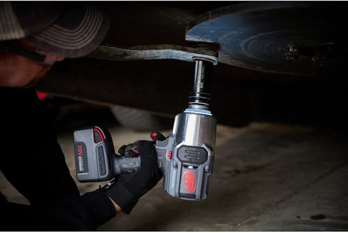 Ingersoll Rand W8191-K2 1" 20V Cordless Impact Wrench 2 Battery Kit, 2000 ft-lb Torque, Friction Ring Thru-hole, Pistol
