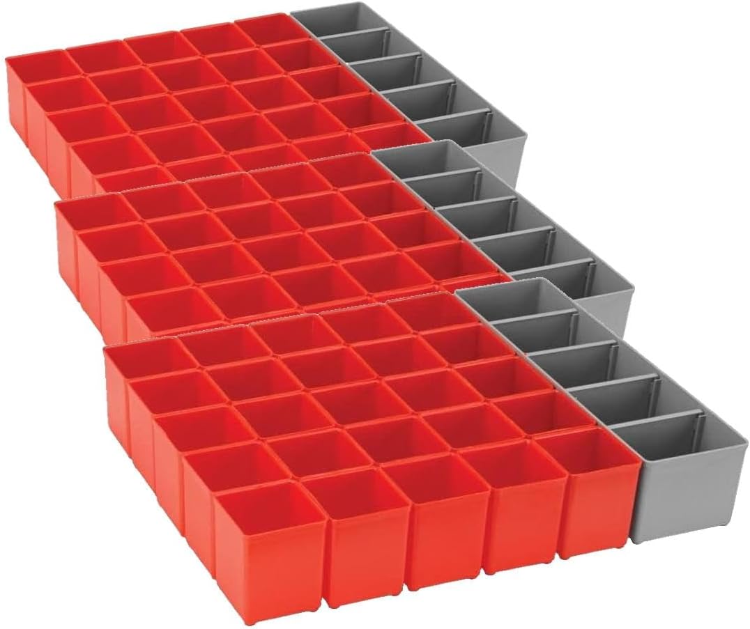 Bosch Bosch ORG72-RED Organizer Set for i-BOXX72, Part of Click and Go Mobile Transport System, 30-Piece, Blue/Red