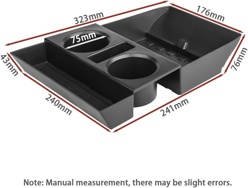 Center Console Organizer Tray for Hyundai Santa Fe 2024 2025 2026