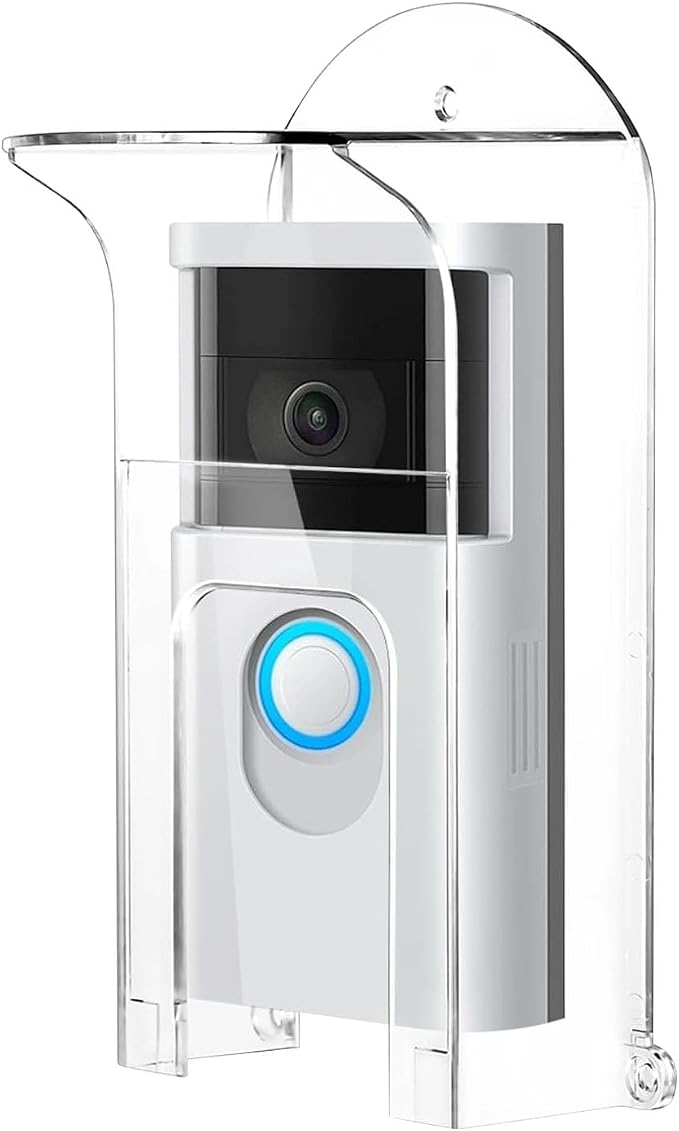 Transparent Plastic Doorbell Rain Cover Compatible