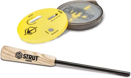 Hunters Specialties STRUT Cookie Cutt'R Combo Glass Pot Call - Essential Turkey Hunting Tool