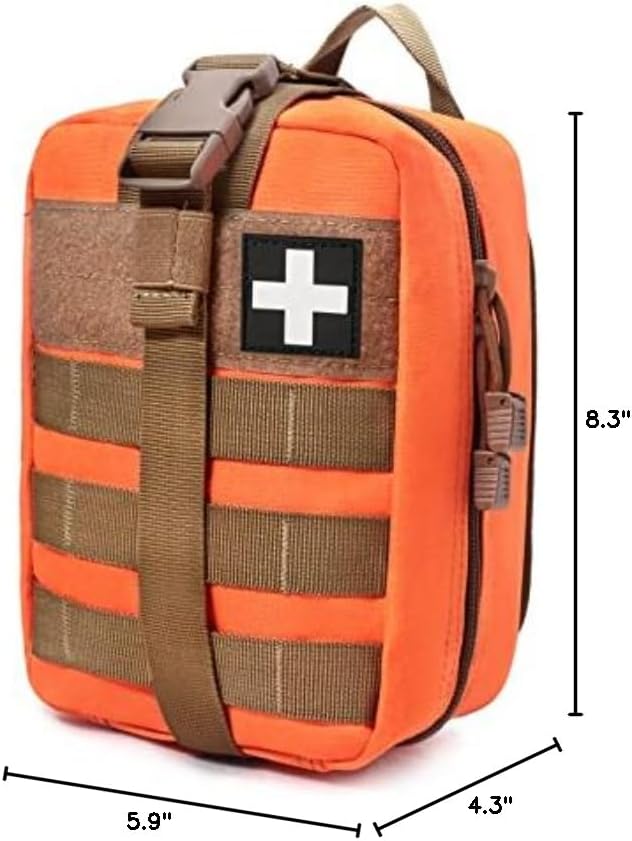 Skiennix Molle Tactical Medical Pouch - Durable 600D Nylon Rip-Away EMT First Aid Bag