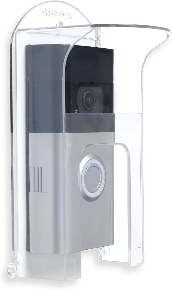 Transparent Plastic Doorbell Rain Cover, All Models Waterproof Protector Shield