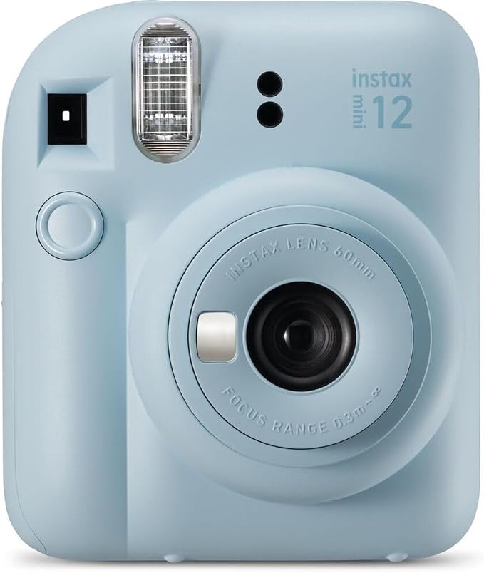 FUJIFILM INSTAX Mini 12 Instant Film Camera | Pastel Blue Bundled