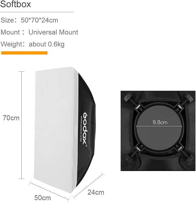 Godox 2X K-180A Strobe Light Kit, 180Ws Studio Strobe Light Kit