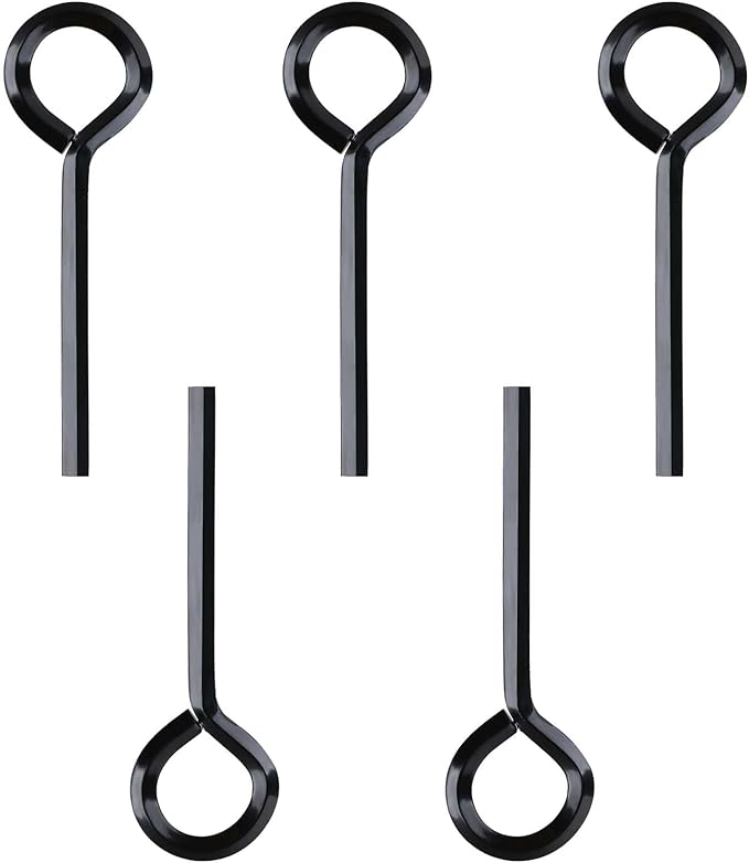 5 Pack 5/32 Allen Wrench Standard Hex Dogging Key with Full Loop, Solid Metal Allen Key Set for Push Bar Panic Exit Devices