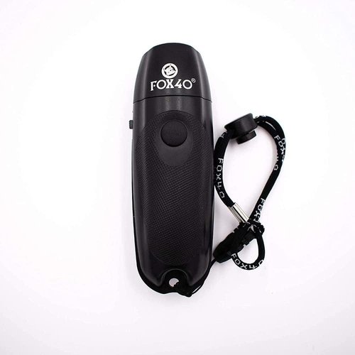 Fox40 Electronic Whistle - Black Color for Clear Sound and Easy Use