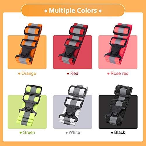 A-SAFETY Glow Belt - Reflective Running Belt for Safety | Available in Yellow, Orange, Black, White