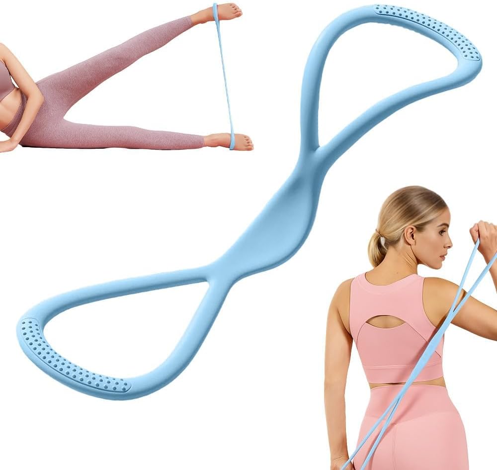 Skiennix Figure 8 Resistance Bands - Versatile Exercise Bands with Handles for Full-Body Workouts