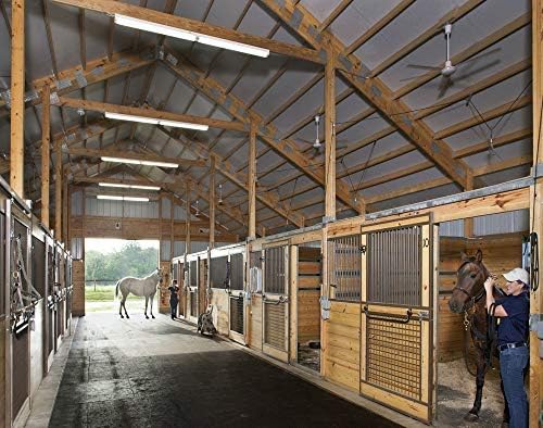 American Floor Mats - Heavy Duty Stall Tiles - Stable/Horse Tiles - Thick, Durable Rubber Flooring Solid Black 1 Border Tile 1/2" Thick