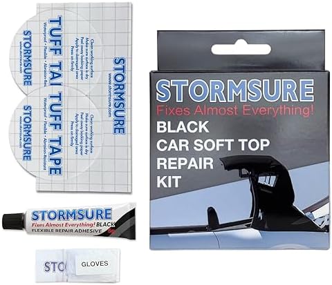Stormsure Car Roof Repair Kit in Black - Durable, Waterproof Fix for Leaks and Tears, Ideal for All Vehicle Types