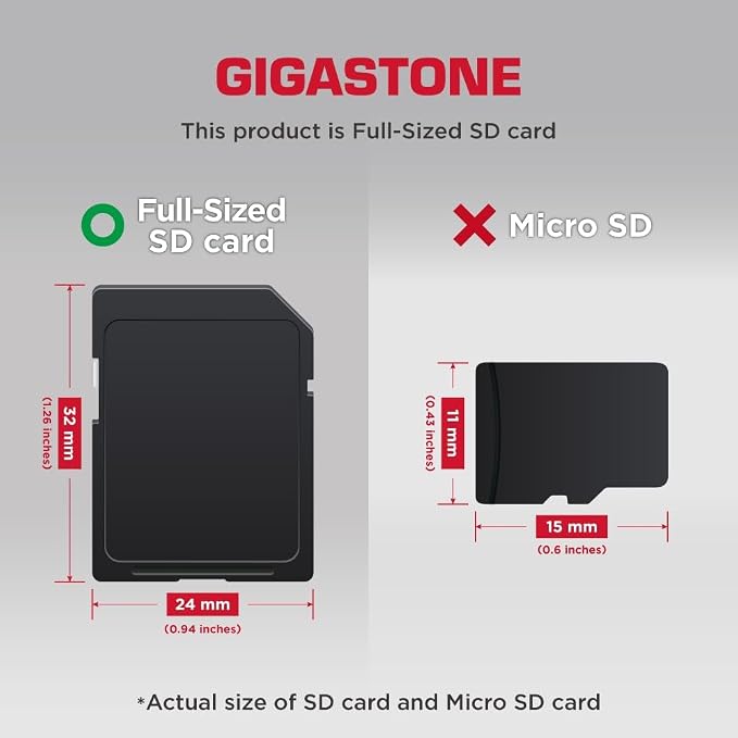 【5-Years Data Recovery】 GIGASTONE 512GB SD Card