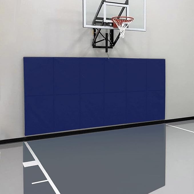 PROGOAL Gym Wall Paddings Basketball Court Wall Protection Pad - 2”Thick Foam Wall Mat Durable Protector for Wall-Mounted Basketball Hoops Garage Taekwondo（60" Lx20 W）